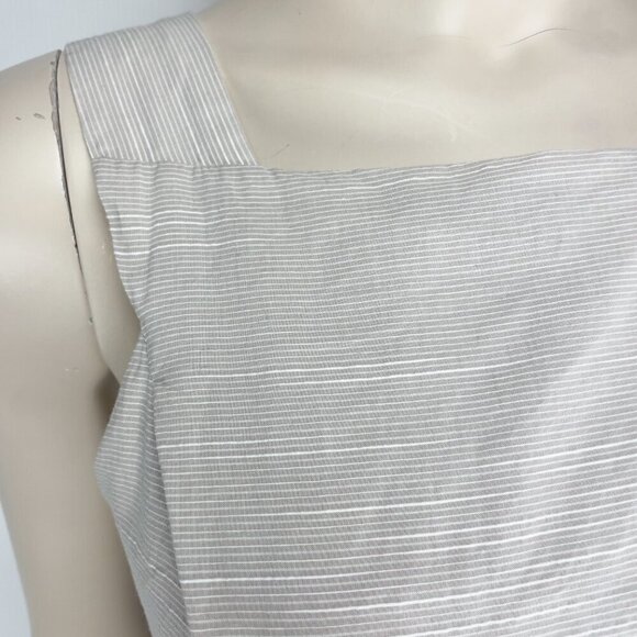 LE LIS BLANC Cotton Naval inspired Little Greige & White Pastel Summer Dress 38 - Picture 4 of 11